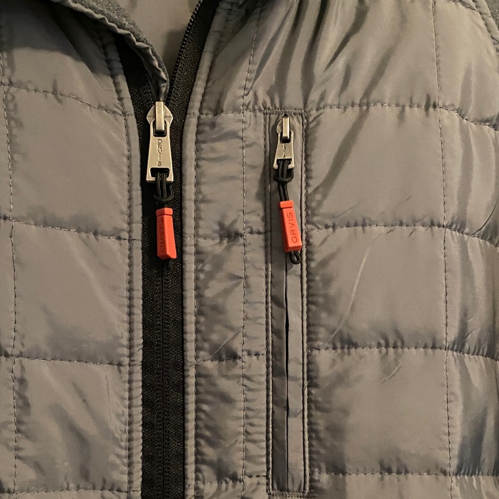 Orvis Men's Dark Gray Lightweight Jacket - Like New! Size L Large - Picture 3 of 6